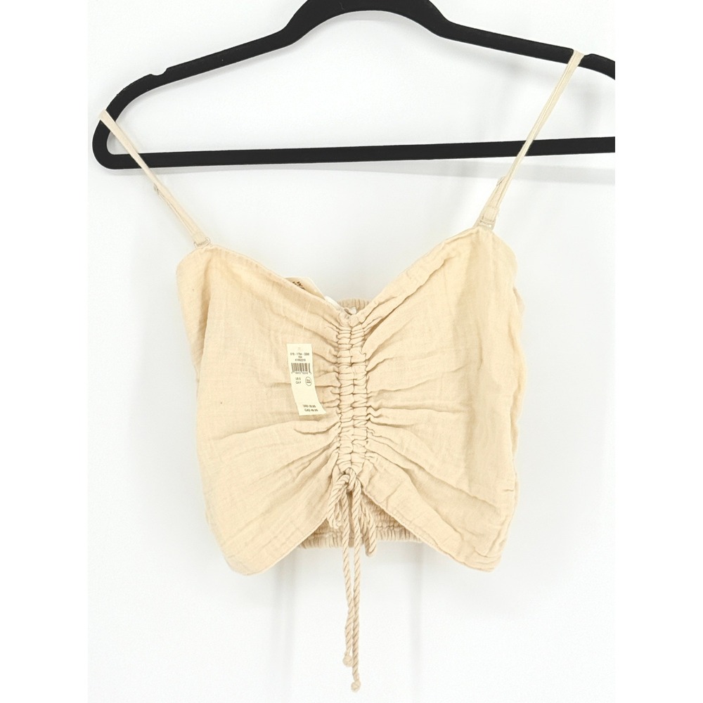 Hollister Women Dirndl Gauze Cami Crop Top Size S Ren Faire Boho Cottagecore